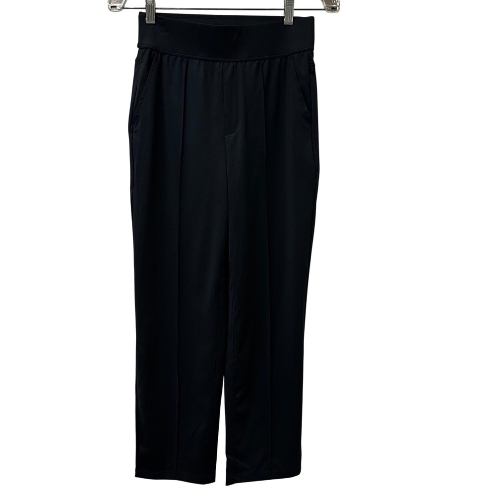 Halara High Waisted Straight Leg Pants Black Pet Hair Resistant XS Regular NWT
